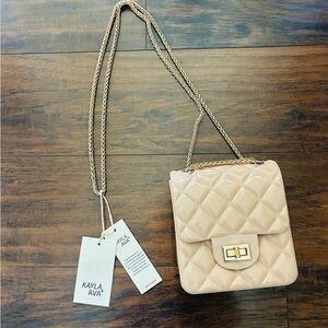 Kayla+Ava Vegan Leather Crossbody bag NWT